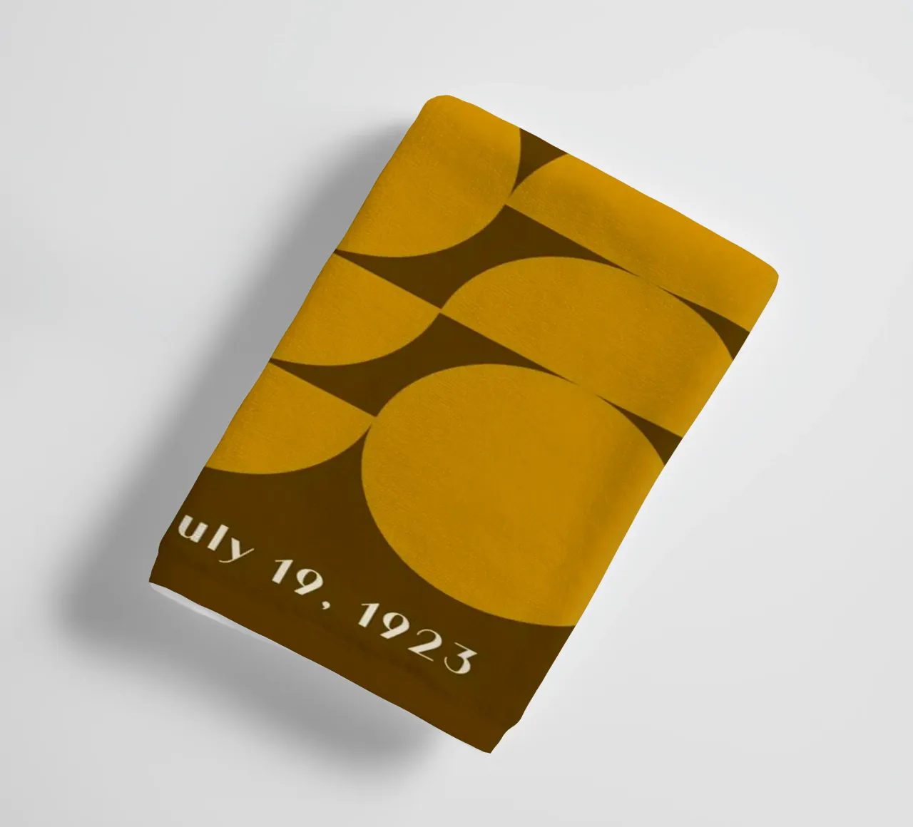 Sole Bauhaus - Design retrò a semicerchio 1923 asciugamano da bagno da Studio Vibe