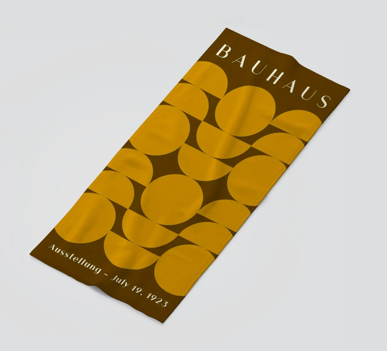 Sole Bauhaus - Design retrò a semicerchio 1923 telo mare da Studio Vibe