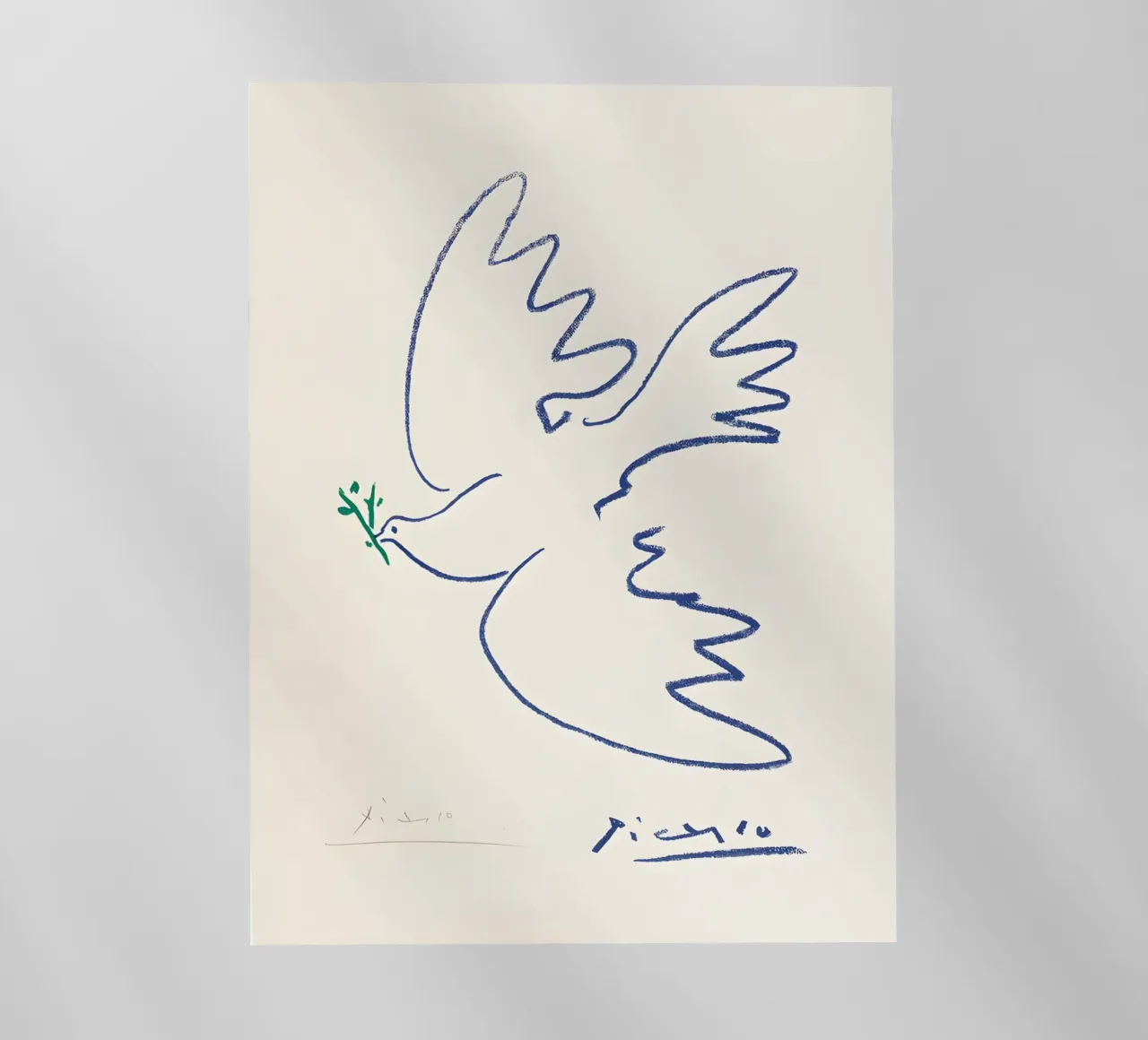 Pablo Picasso Dove Sketch pellicola backlit da AppleAlone