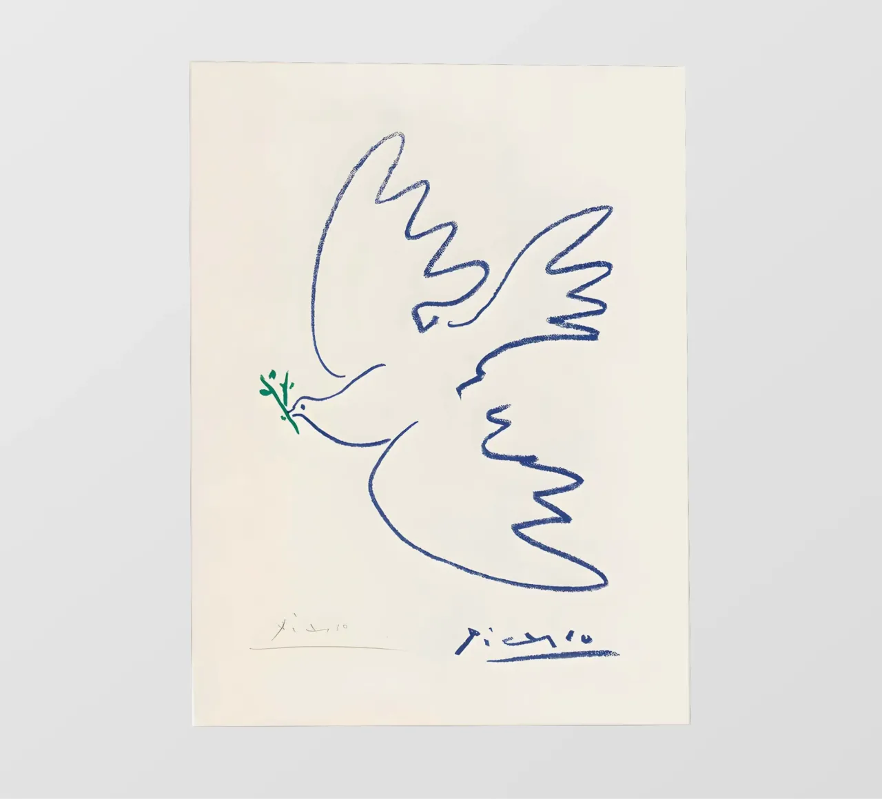 Pablo Picasso Dove Sketch pellicola backlit da AppleAlone