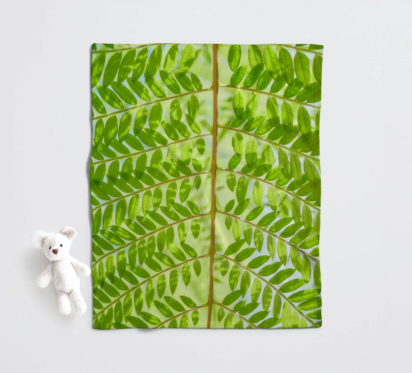 Farnblatt Fleecedecke von Earthly Visions