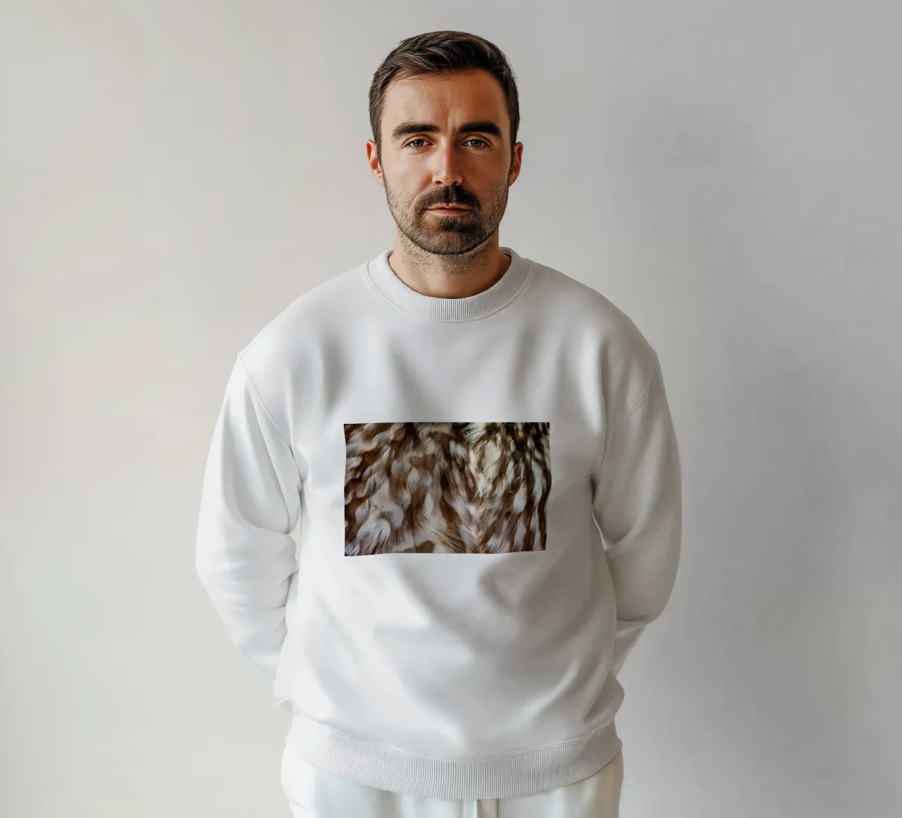 piume marrone felpa da Earthly Visions