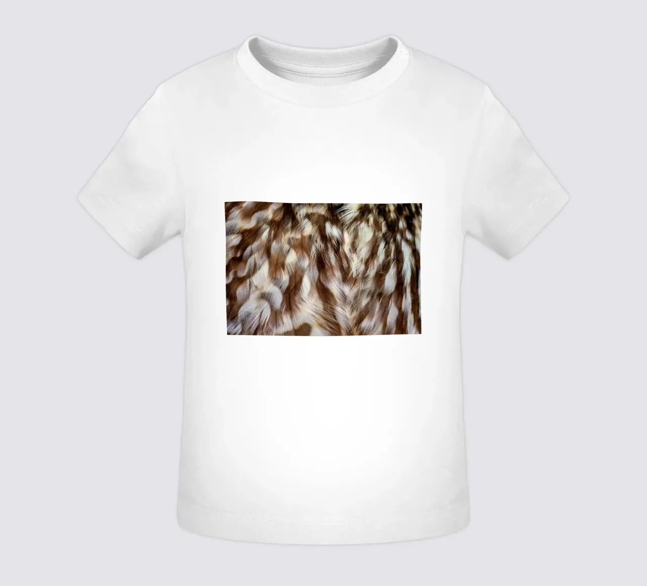 feathers brown baby t-shirt by Earthly Visions