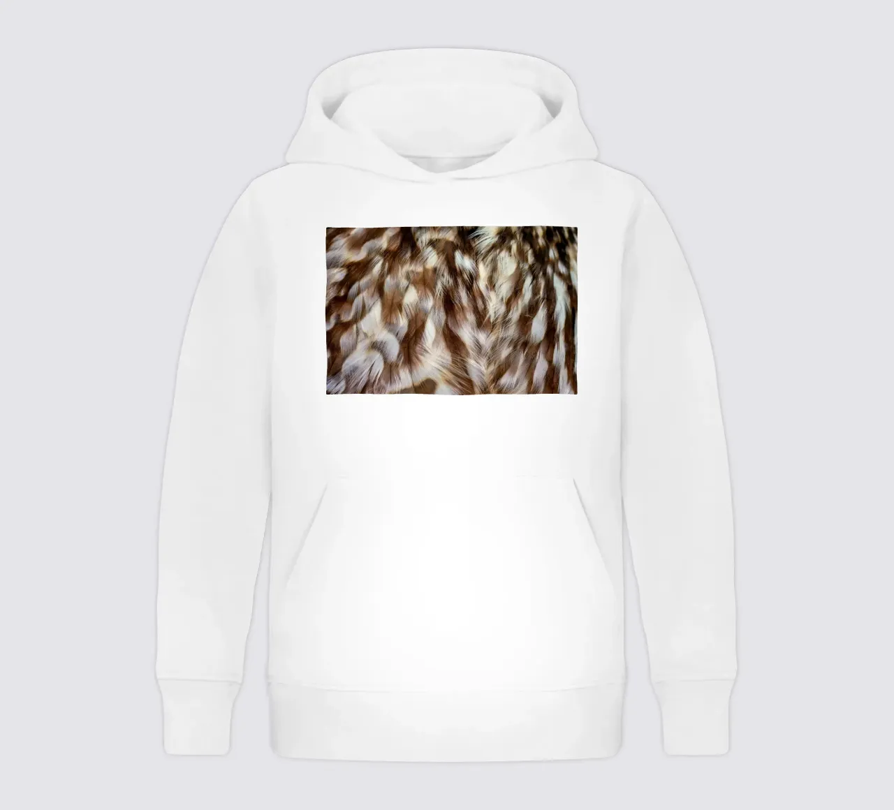 piume marrone felpa bambino con cappuccio da Earthly Visions