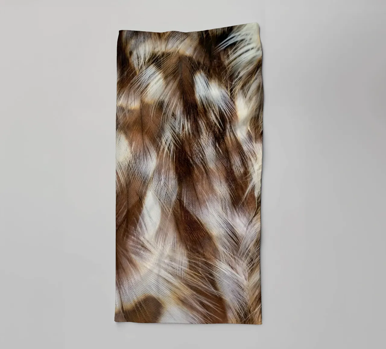 feathers brown towel by Earthly Visions