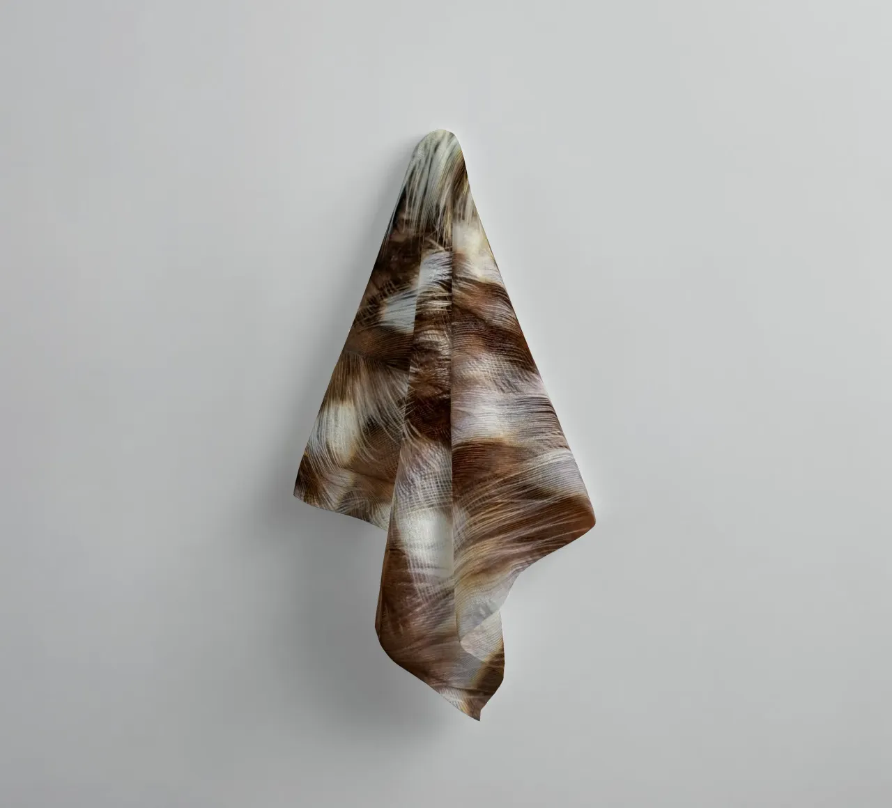 feathers brown towel by Earthly Visions