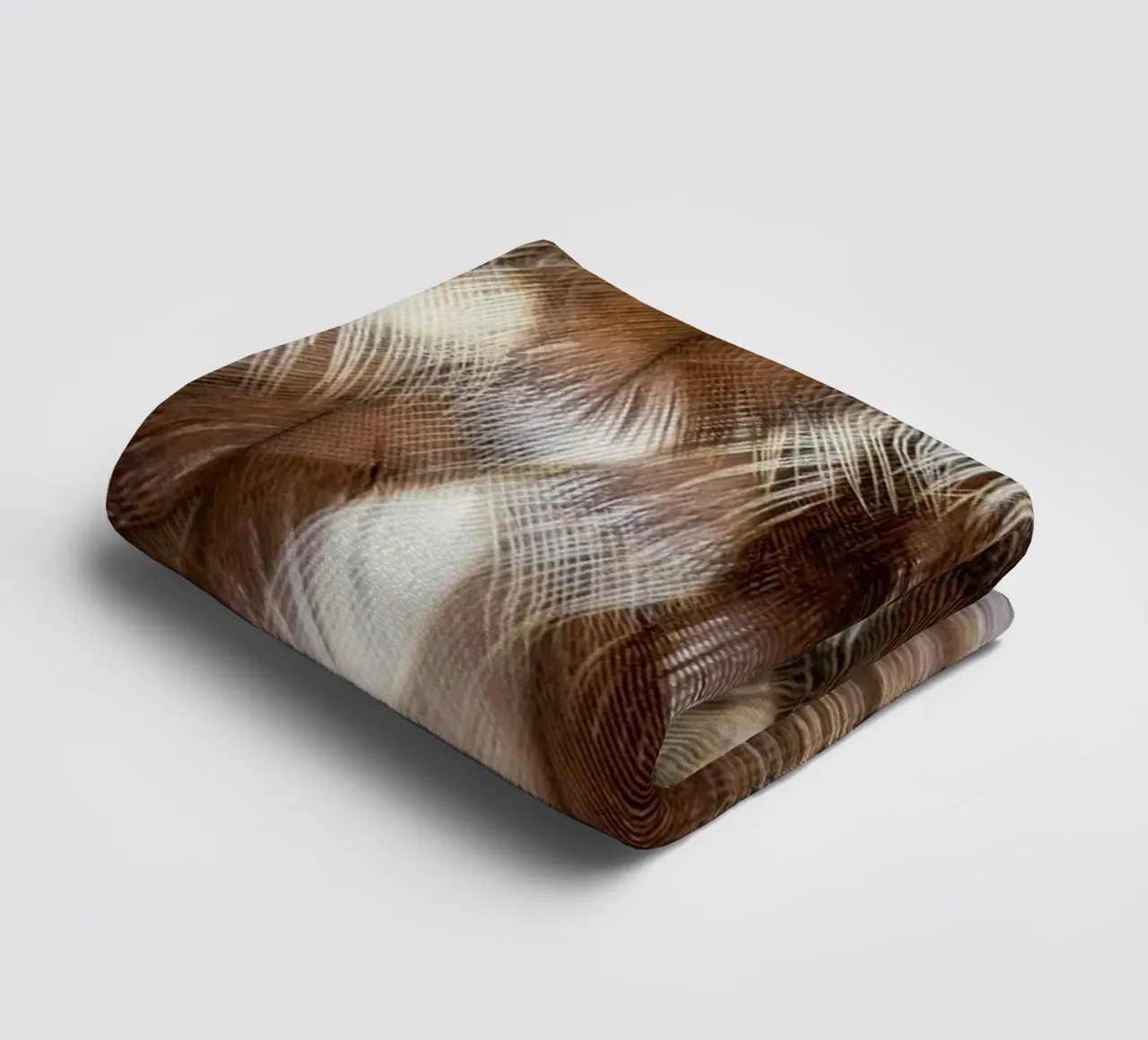feathers brown towel by Earthly Visions