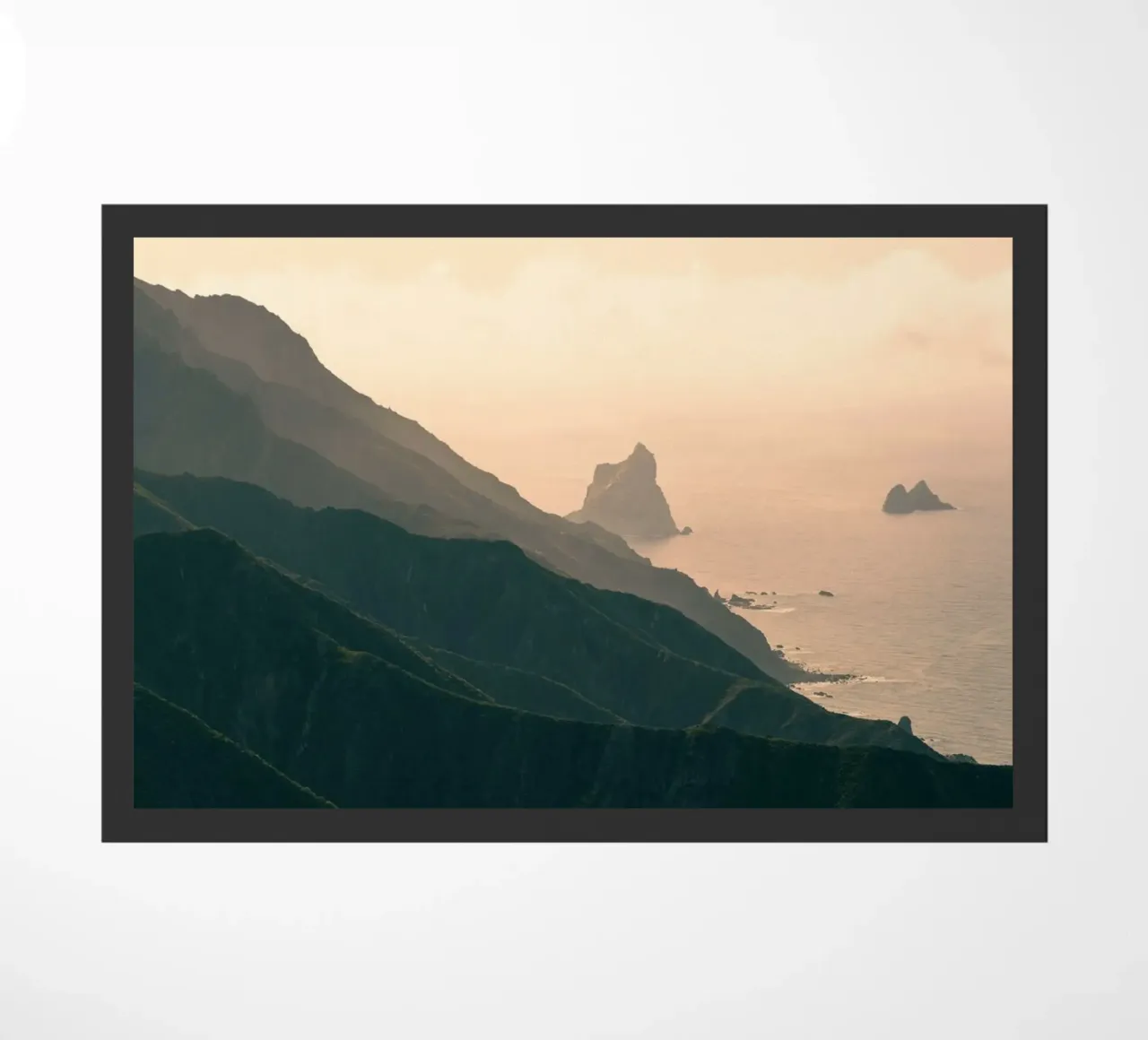 mountains sea doormat by Earthly Visions