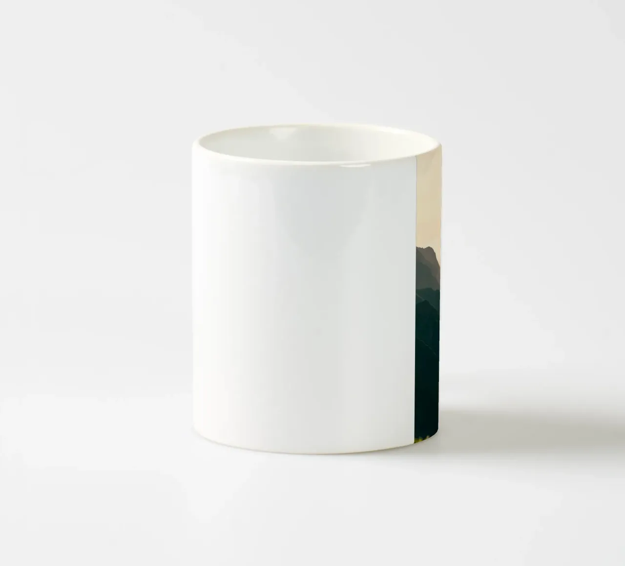 mountains sea ceramic mug by Earthly Visions