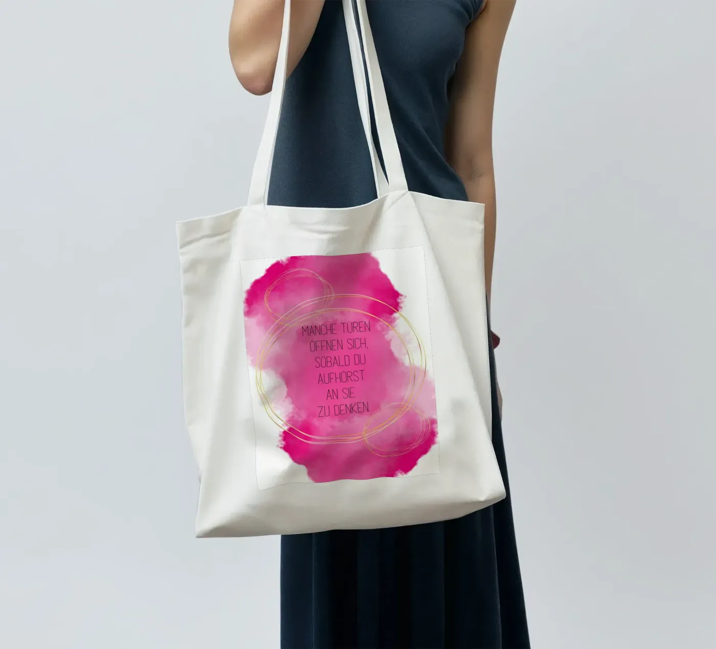 Gedanke tote bag by isabels_wunderwelt_digital_art