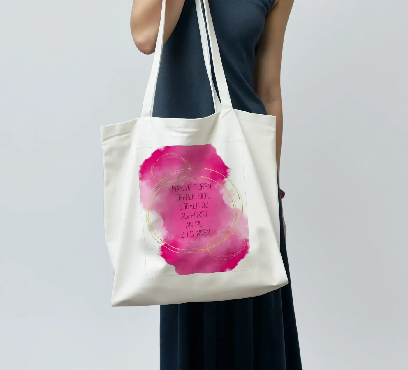 Gedanke tote bag by isabels_wunderwelt_digital_art
