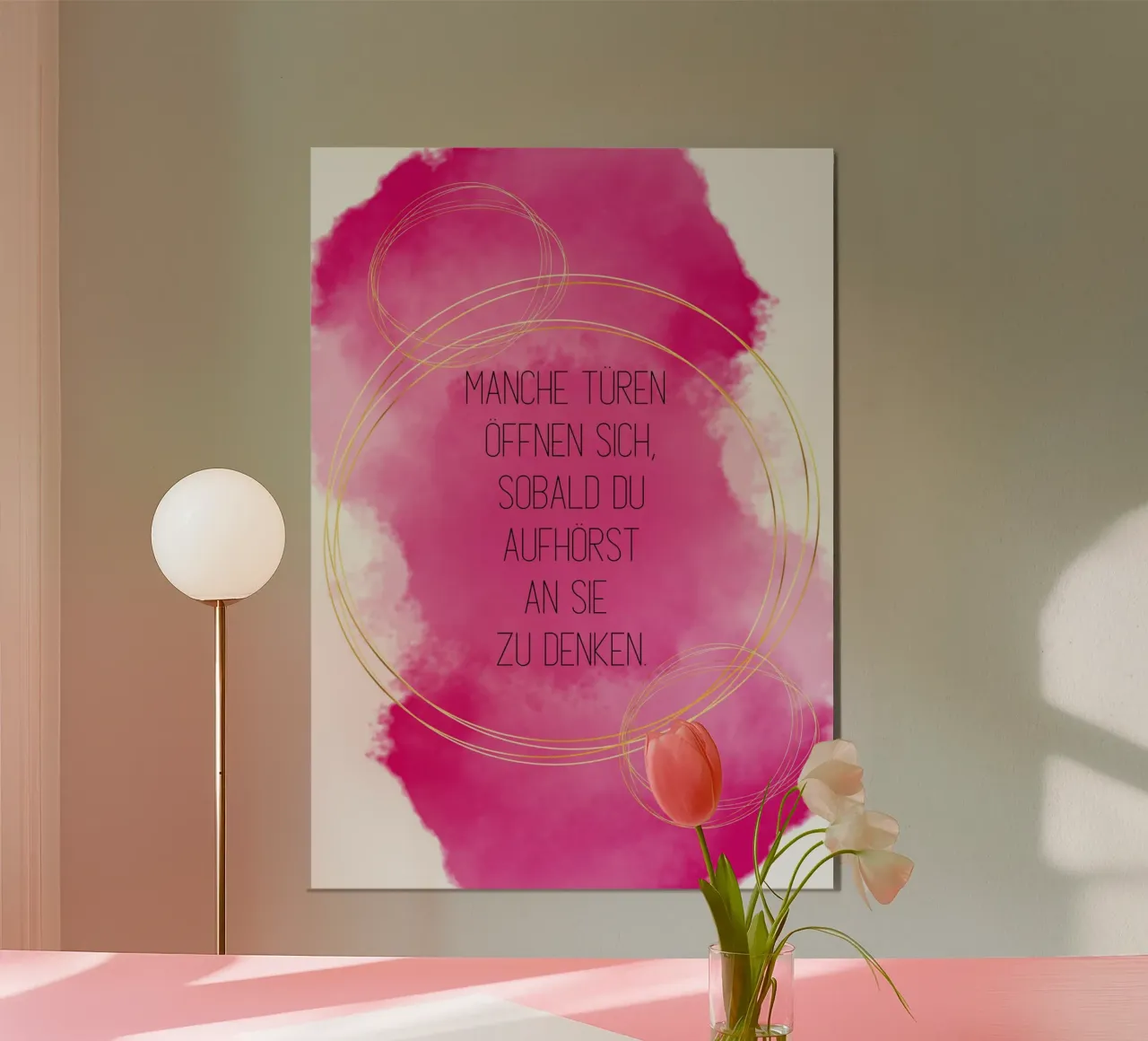 Gedanke alu-dibond by AESTHETIC VIBES by Isabel
