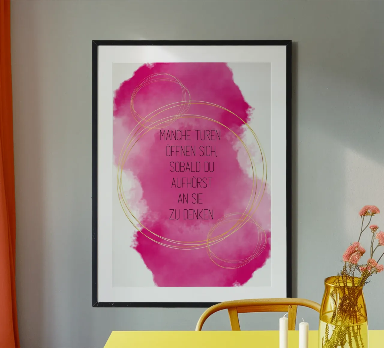 Gedanke poster van AESTHETIC VIBES by Isabel