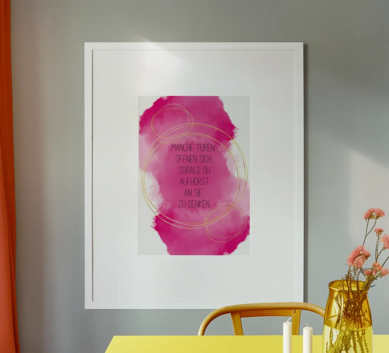 Gedanke poster van AESTHETIC VIBES by Isabel