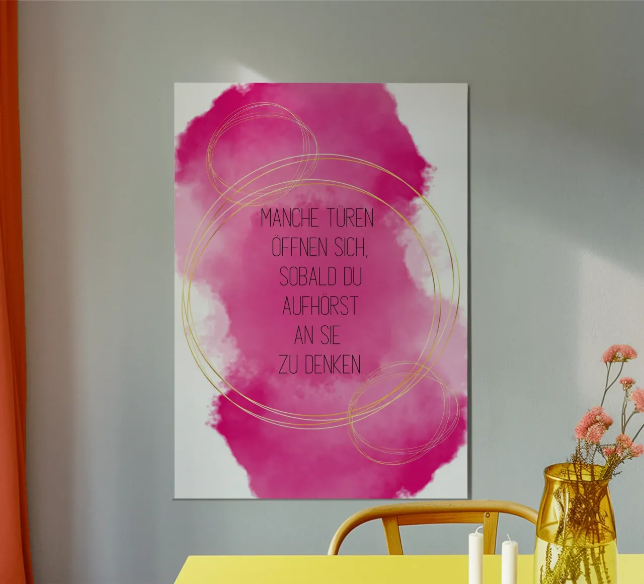 Gedanke poster van AESTHETIC VIBES by Isabel