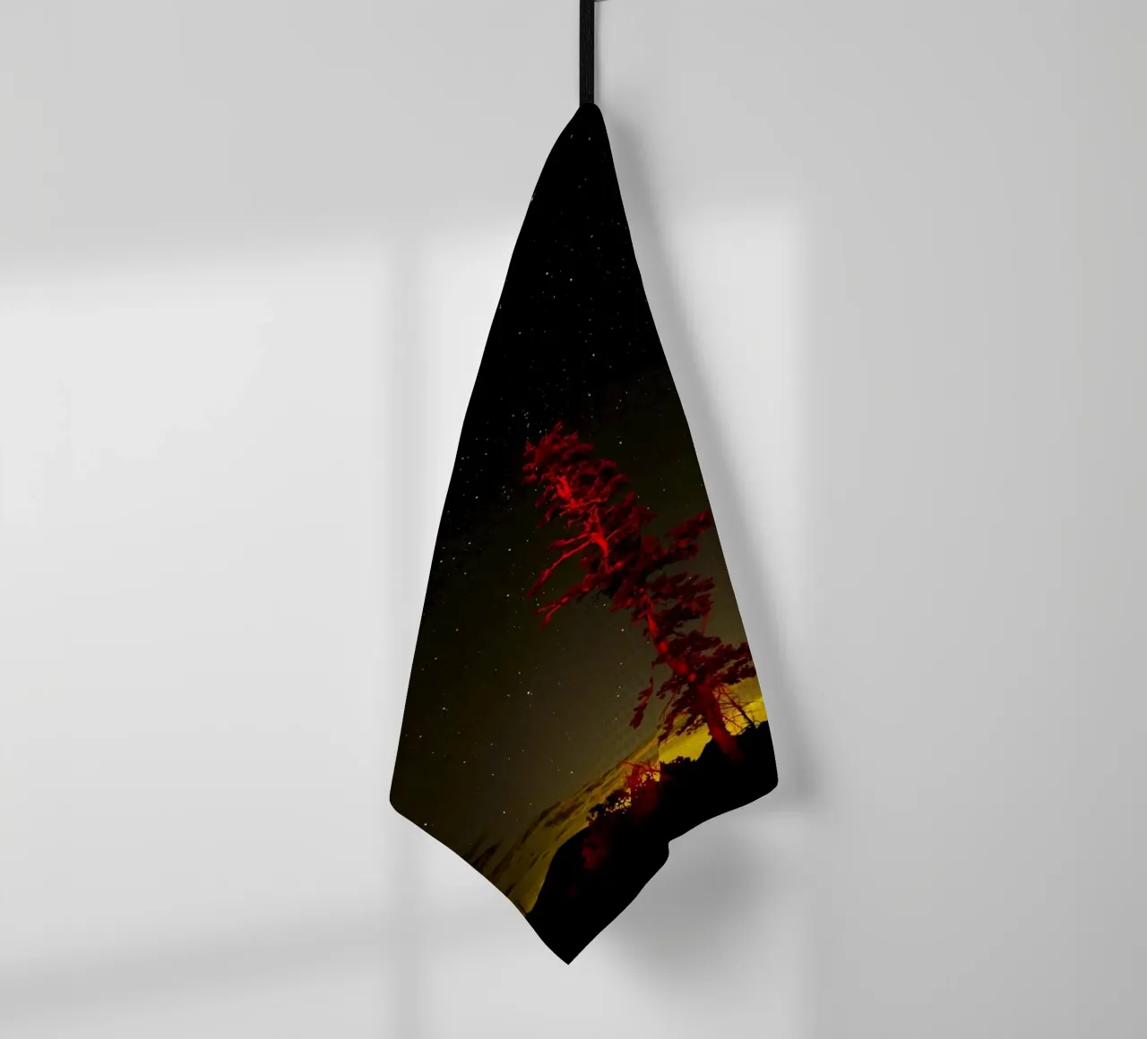 tree night sky tea towel by Earthly Visions