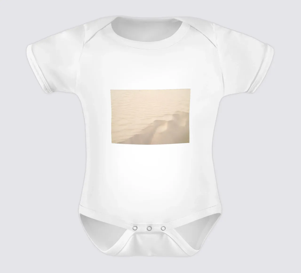 sand desert short-sleeve baby romper by Earthly Visions
