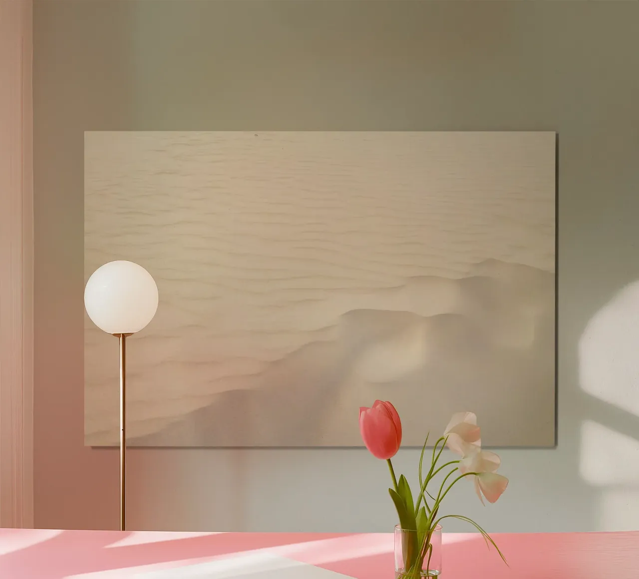 deserto di sabbia poster con telaio in plastica da Earthly Visions