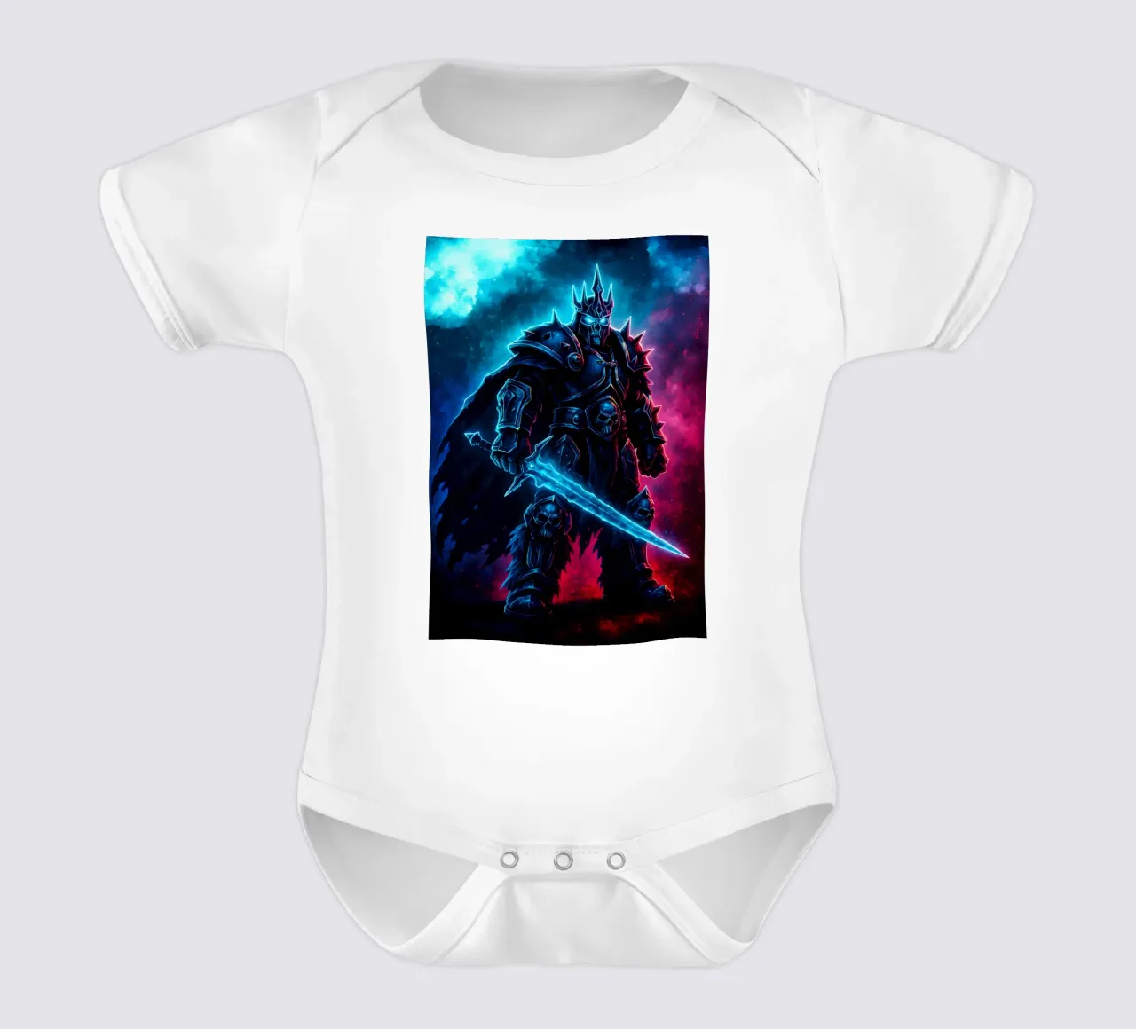 Soul Of Lich King WOW short-sleeve baby romper by DGSoulheroes