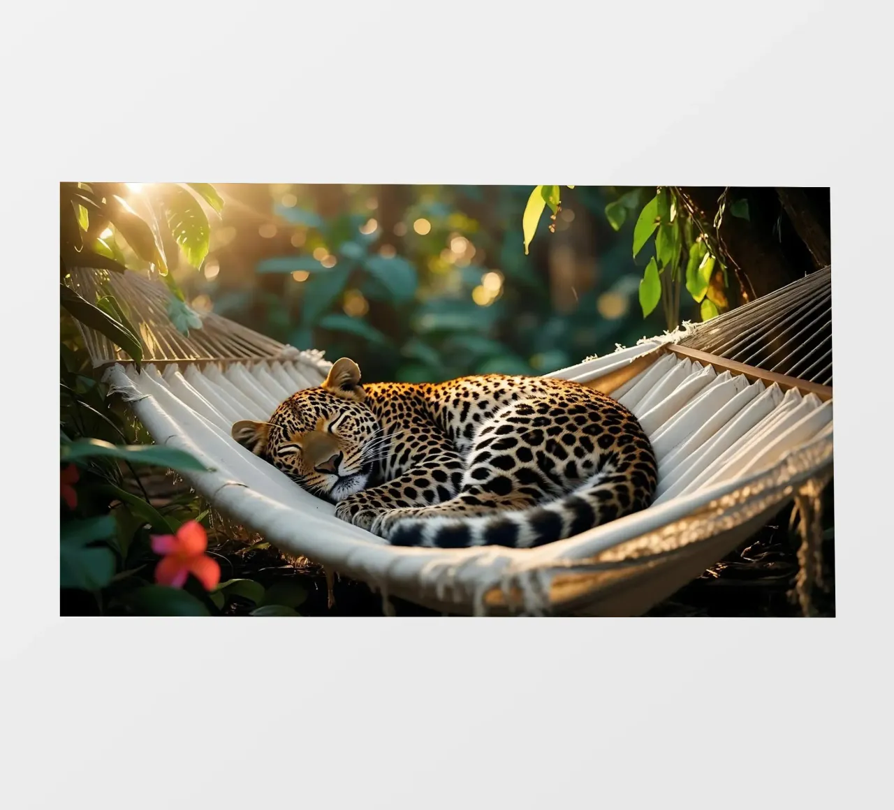 🌿😎 Leopardo | Ghiaccio in stile (1) telo in pvc da Trinkets NL Design Studio