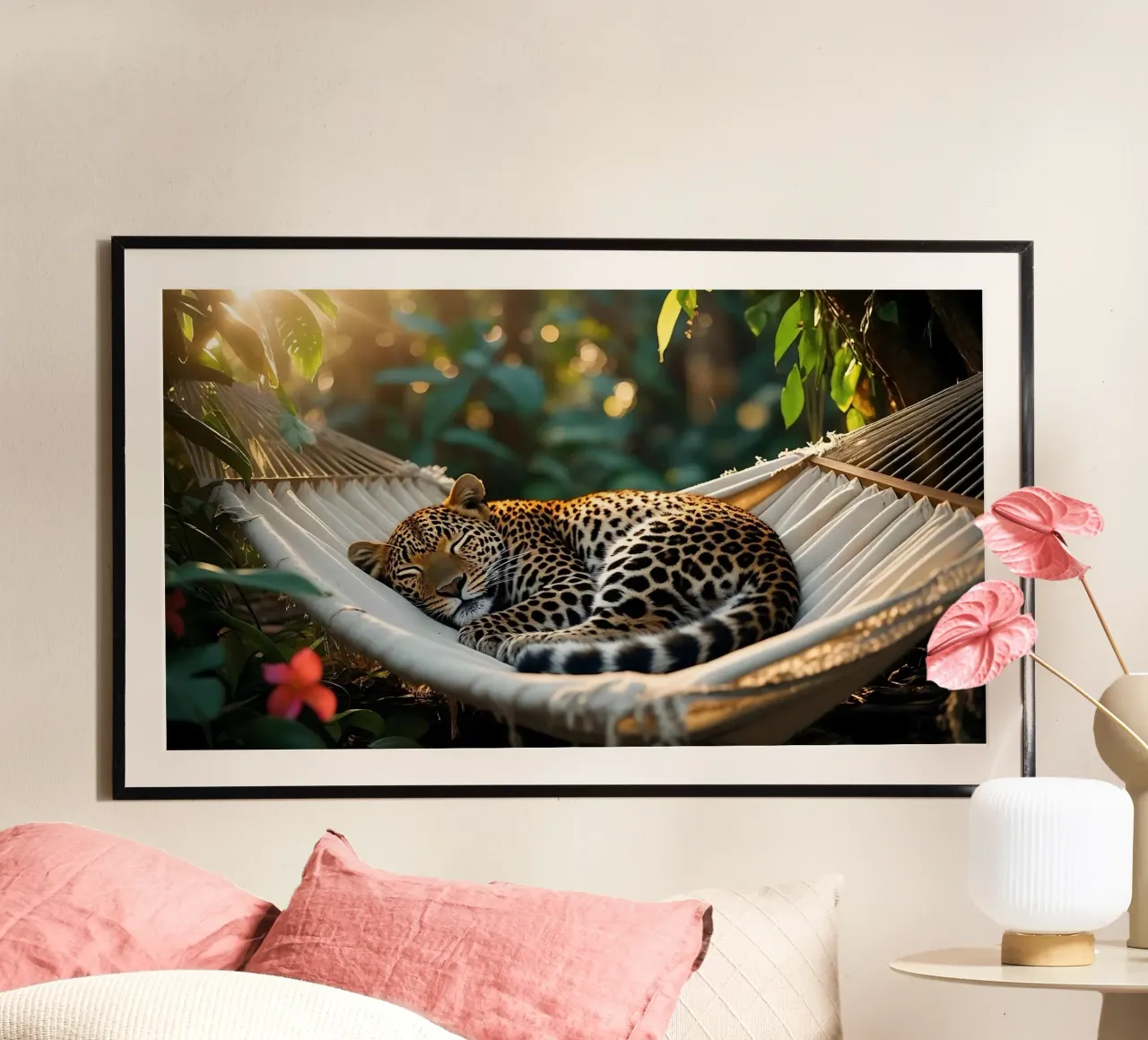 Leopardo | Rilassarsi con stile (1) carta hahnemühle da Trinkets NL Design Studio