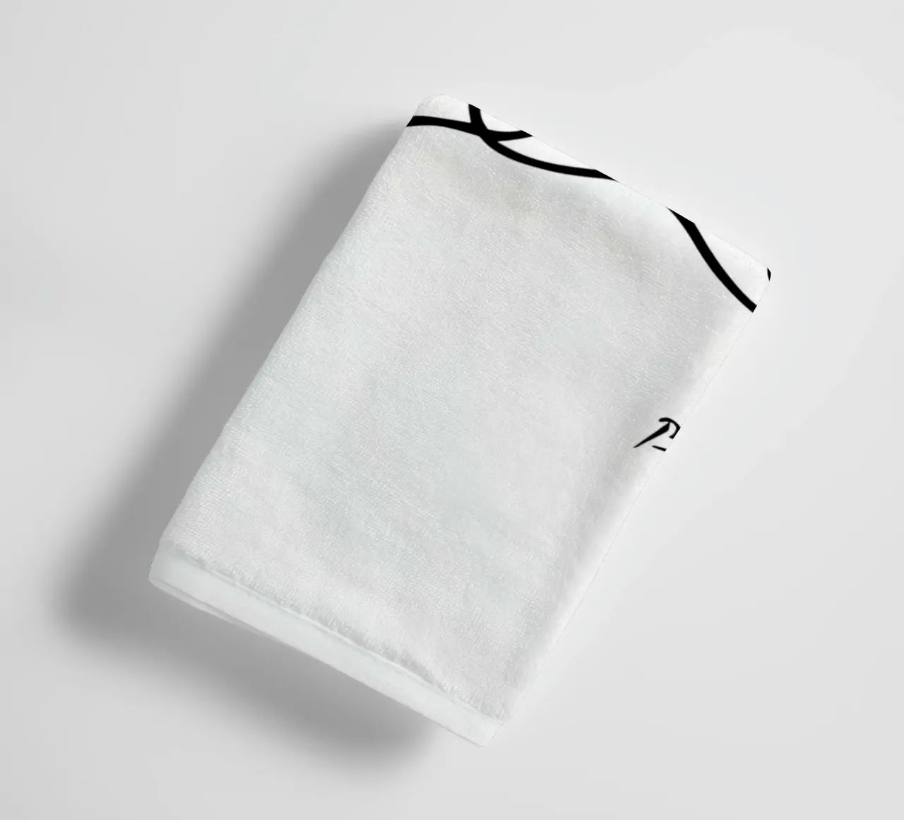 Pablo Picasso Rabbits Line Drawing towel by AppleAlone