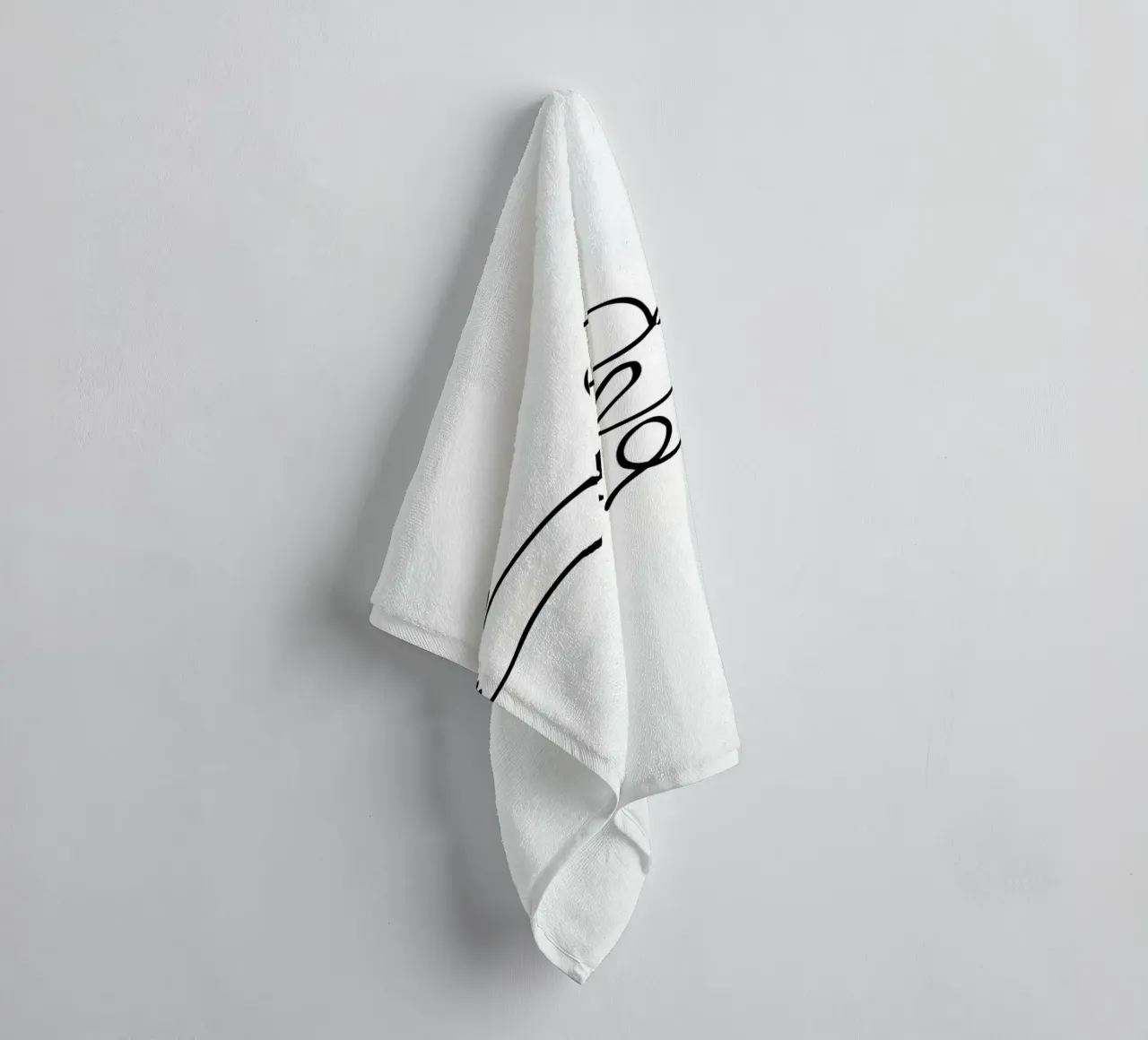 Pablo Picasso Rabbits Line Drawing towel by AppleAlone