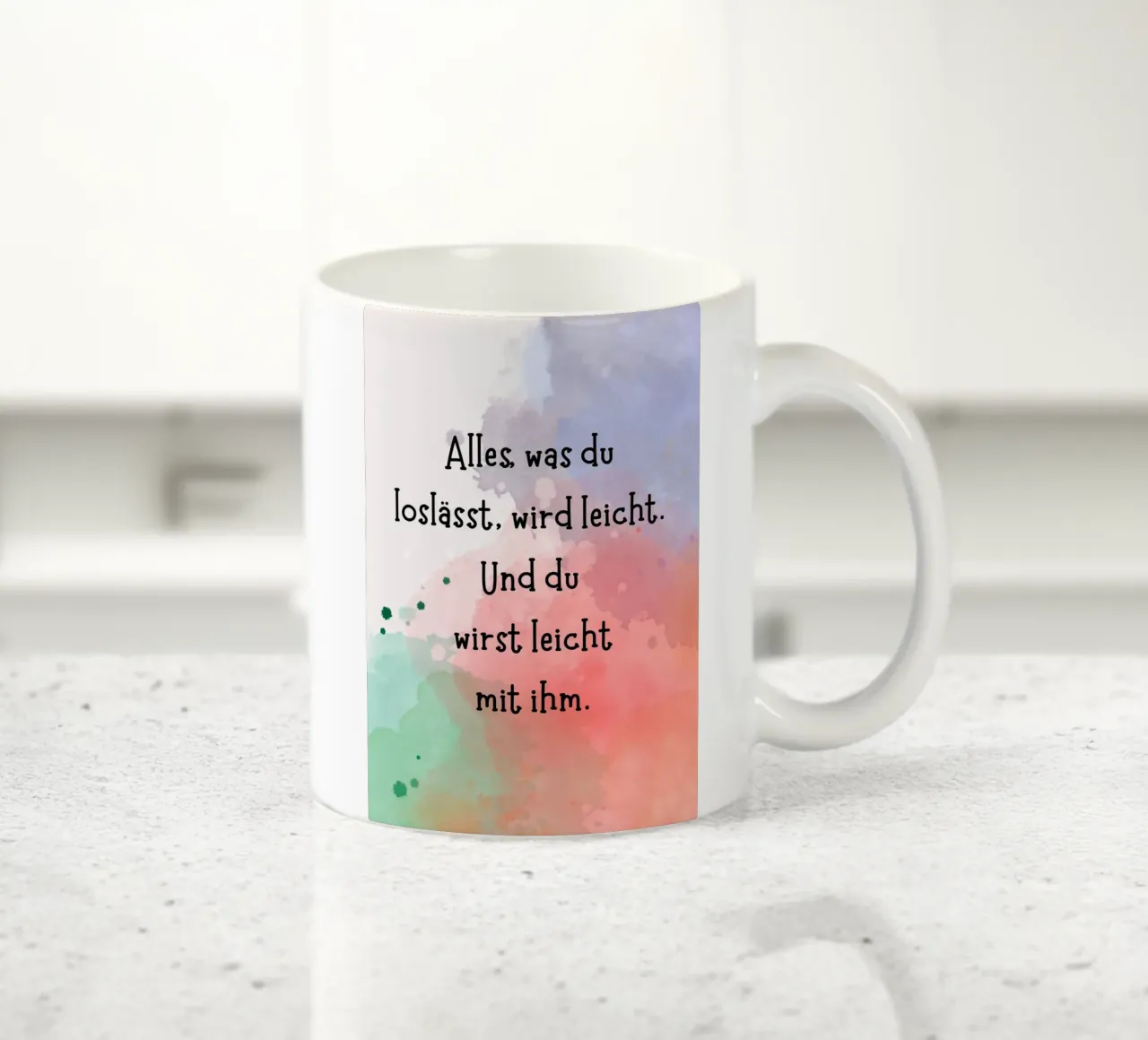 Loslassen ceramic mug by AESTHETIC VIBES by Isabel