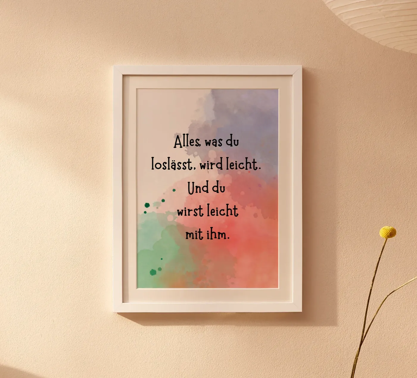 Loslassen poster da isabels_wunderwelt_digital_art