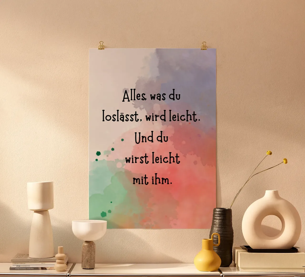 Loslassen poster da AESTHETIC VIBES by Isabel