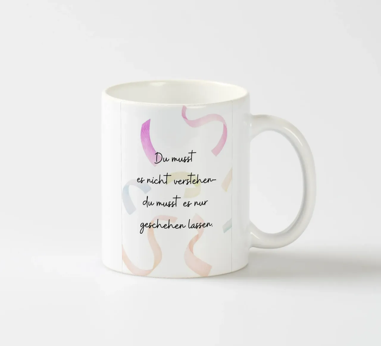 geschehen lassen ceramic mug by AESTHETIC VIBES by Isabel