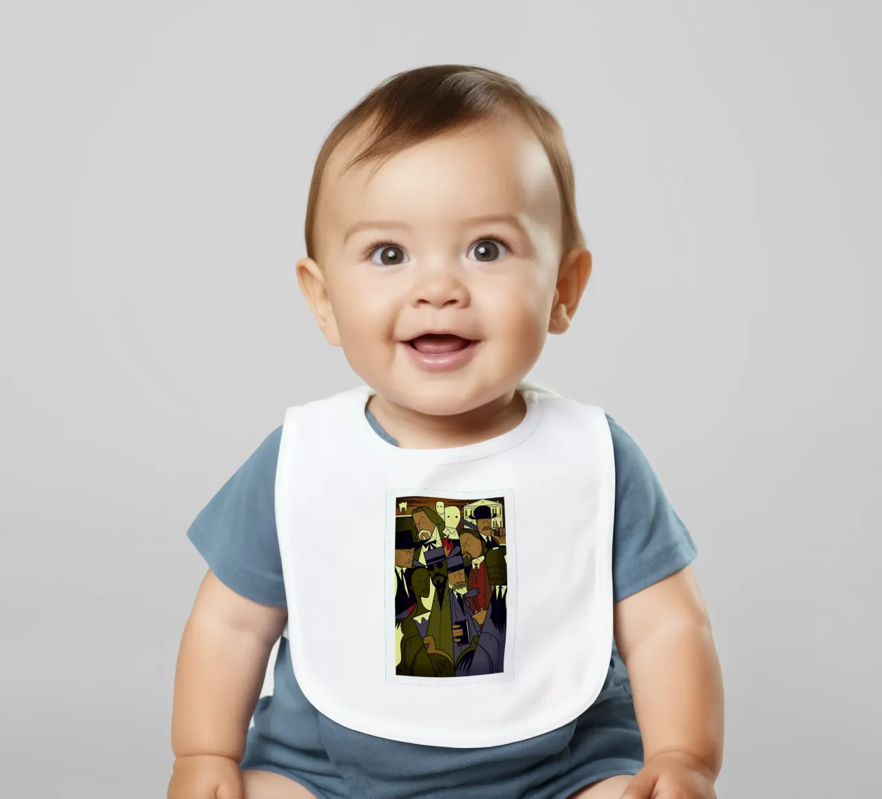 DJANGO baby slabbetje van Ale Giorgini