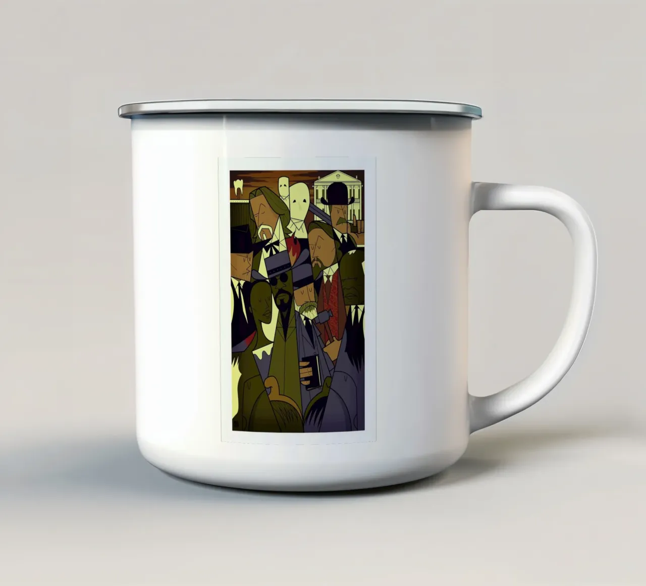 DJANGO tazza in smalto da Ale Giorgini