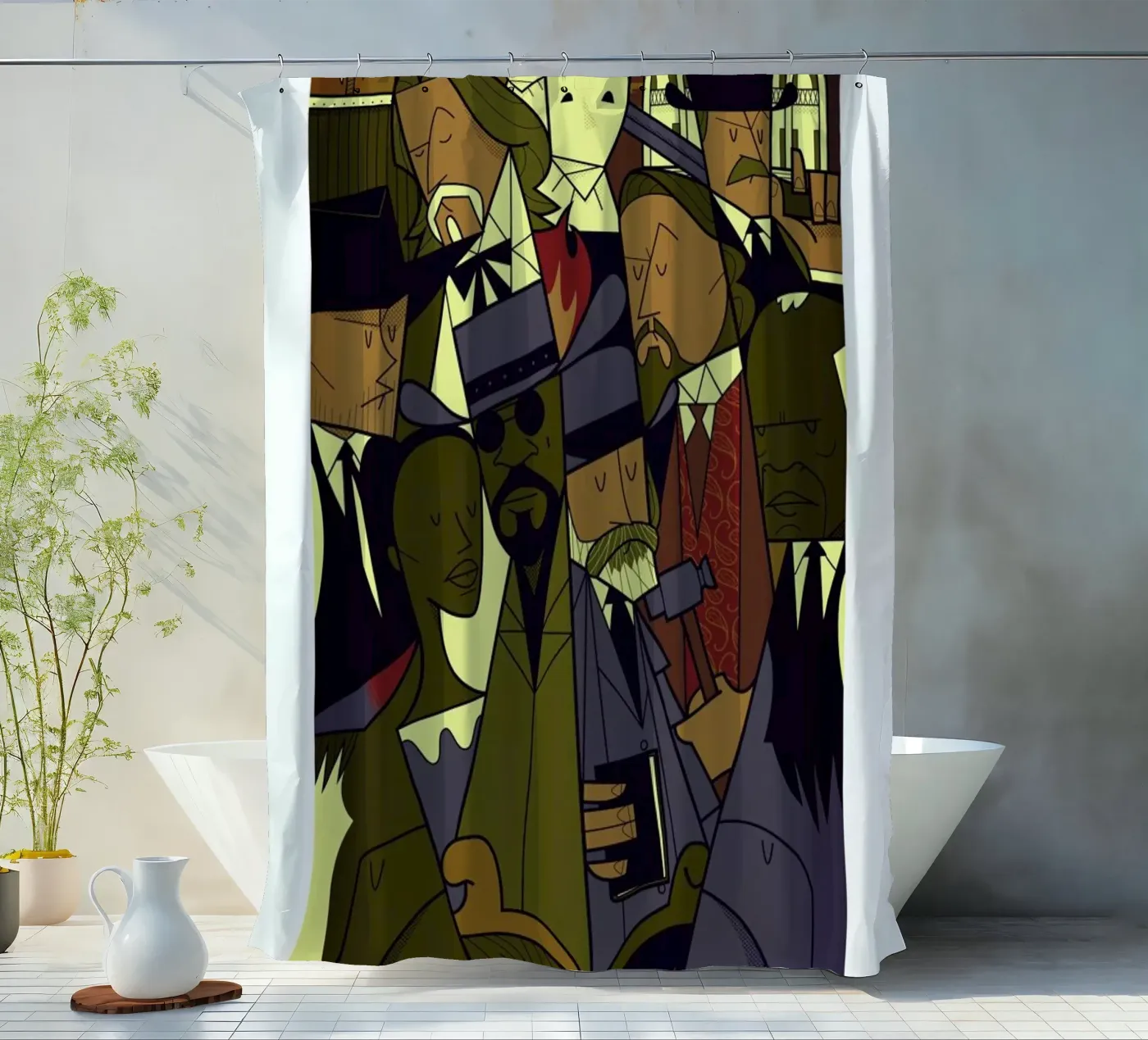 DJANGO douchegordijn van Ale Giorgini