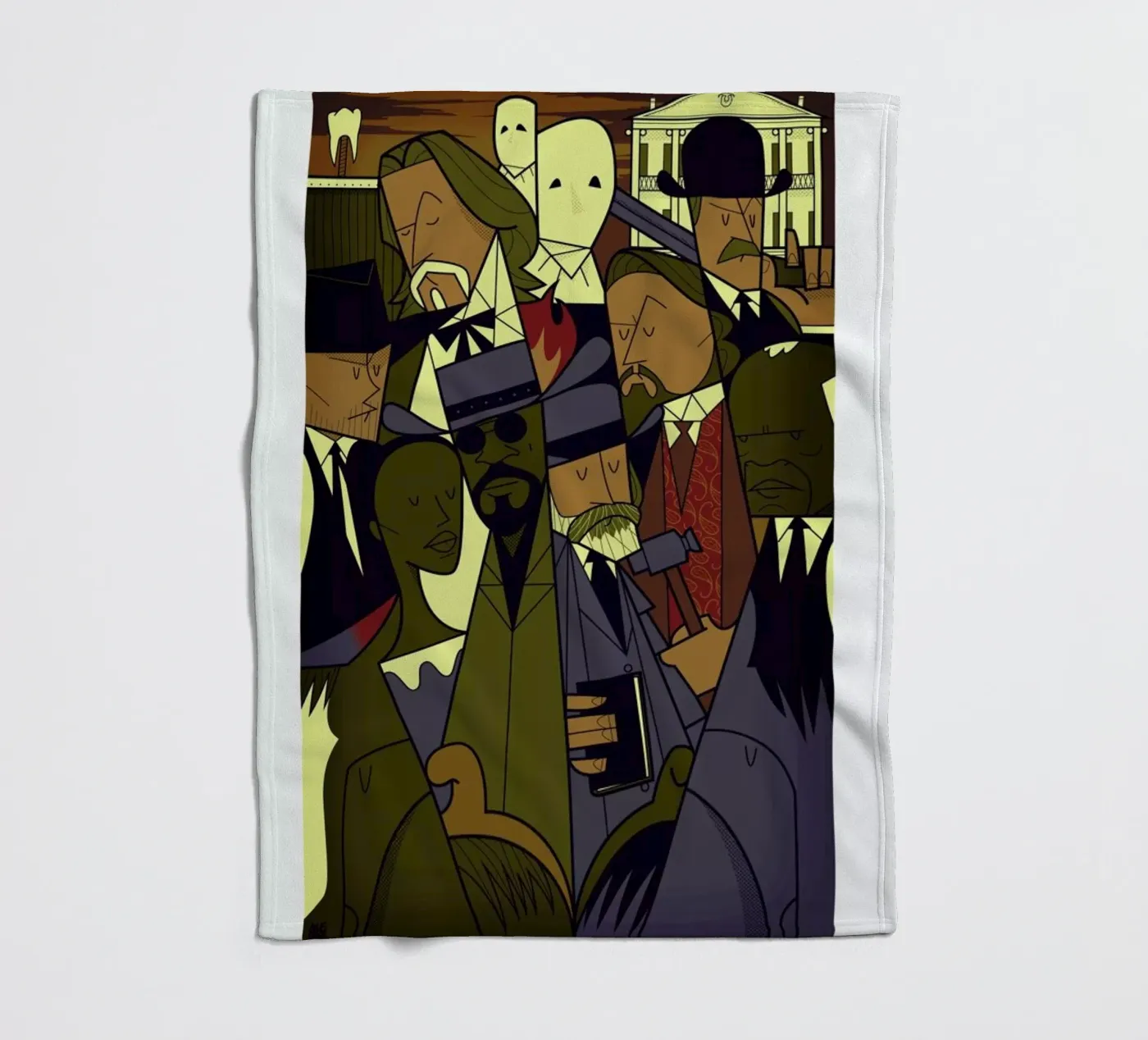 DJANGO fleece blanket by Ale Giorgini