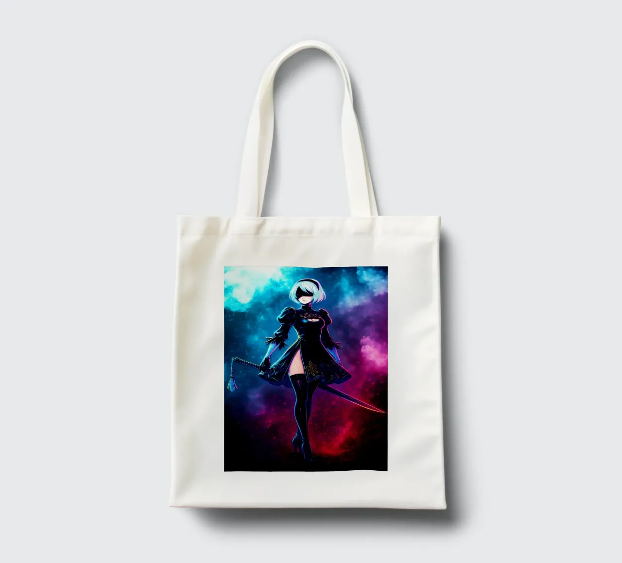 Soul Of Nier Automata 2B borsa in juta da DGSoulheroes