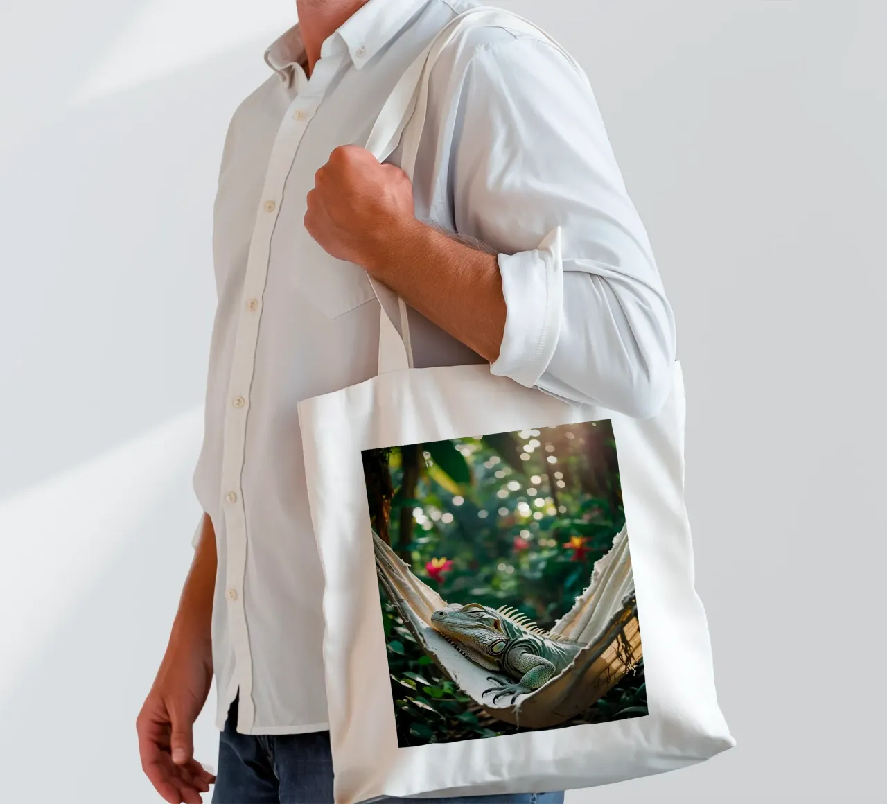 Iguane | Un po' di appeso, un po' di niente... (2) borsa in juta da Trinkets NL Design Studio