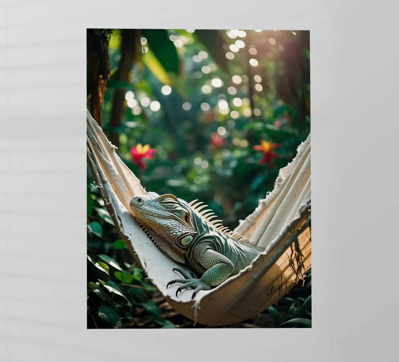 🌸🦎 iguana | Un po' di appeso, un po' di niente... (2) pellicola backlit da Trinkets NL Design Studio