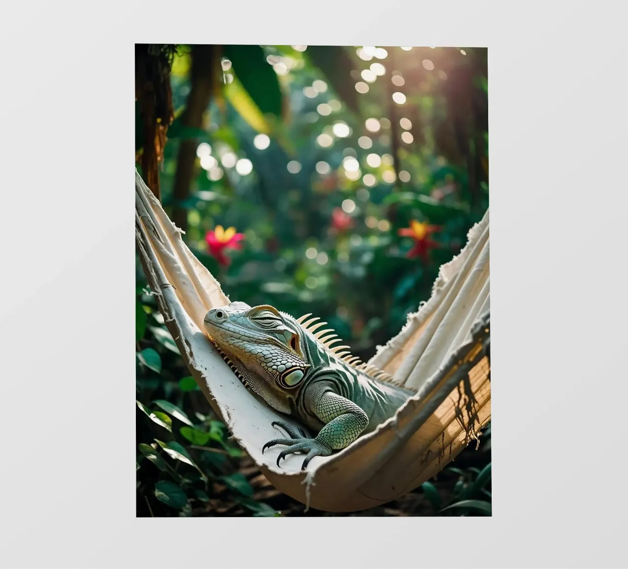 🌸🦎 iguana | Un po' di appeso, un po' di niente... (2) pellicola backlit da Trinkets NL Design Studio