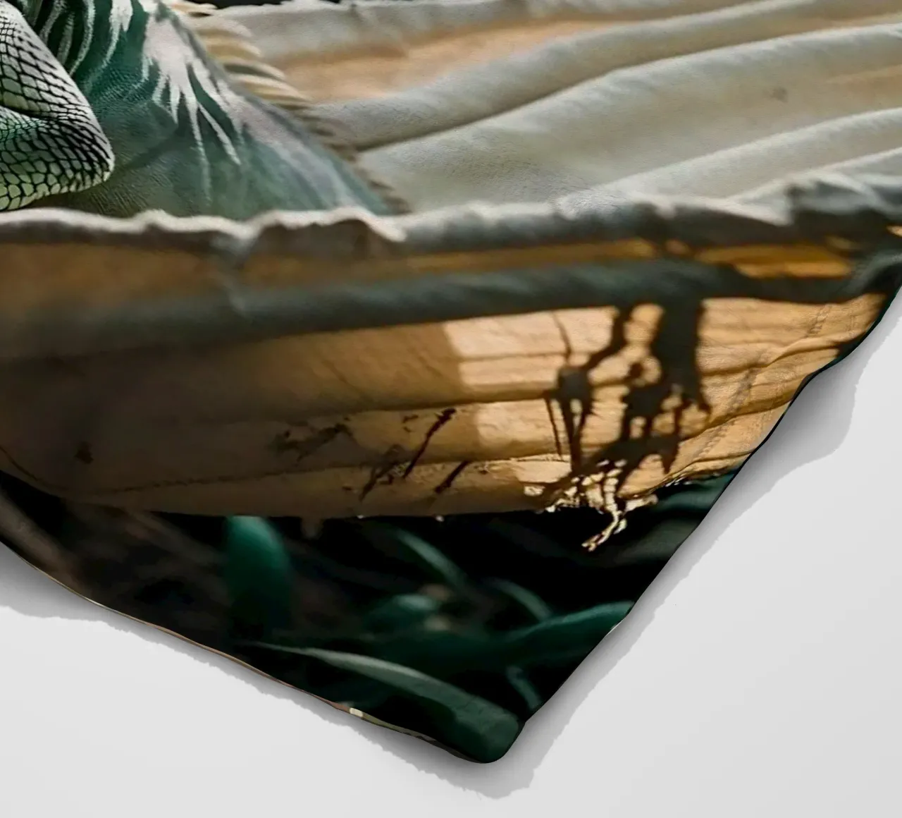 Iguanas | Bit of hanging, bit of nothing... (2) fleece blanket by Trinkets NL Design Studio