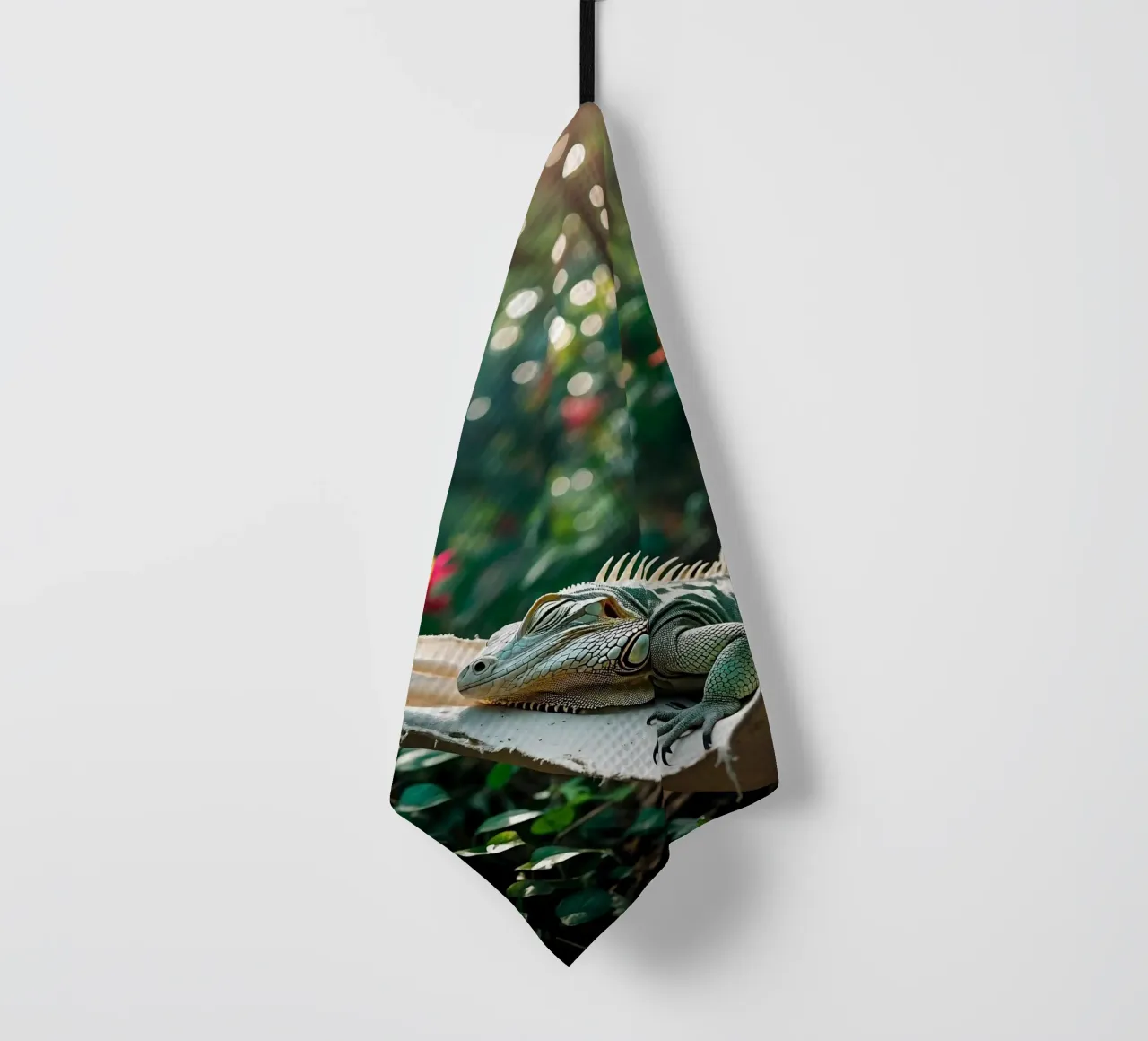 Iguanas | Bit of hanging, bit of nothing... (2) tea towel by Trinkets NL Design Studio