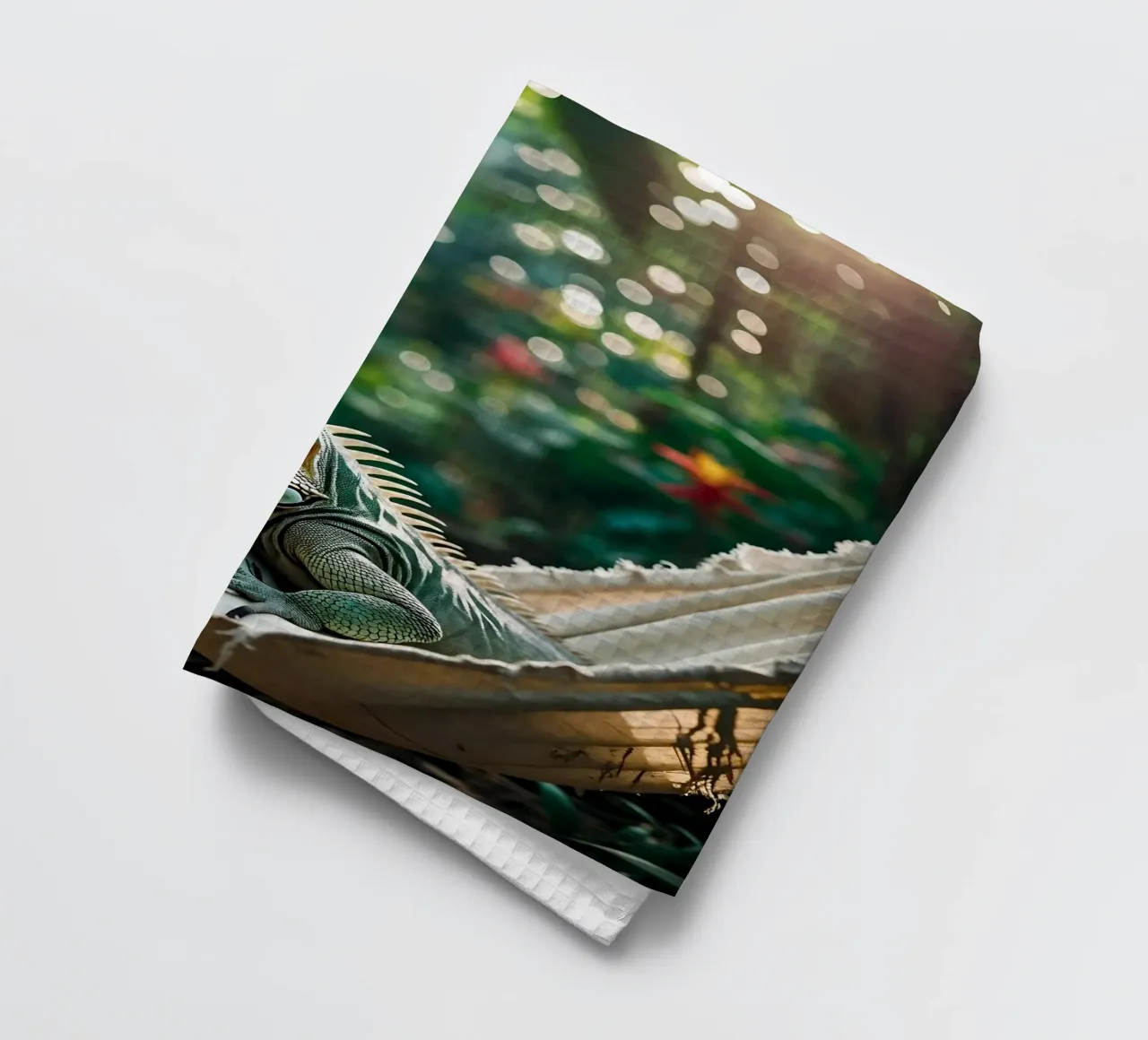 🌸🦎 iguana | Bit of hanging, bit of nothing... (2) torchon de Trinkets NL Design Studio