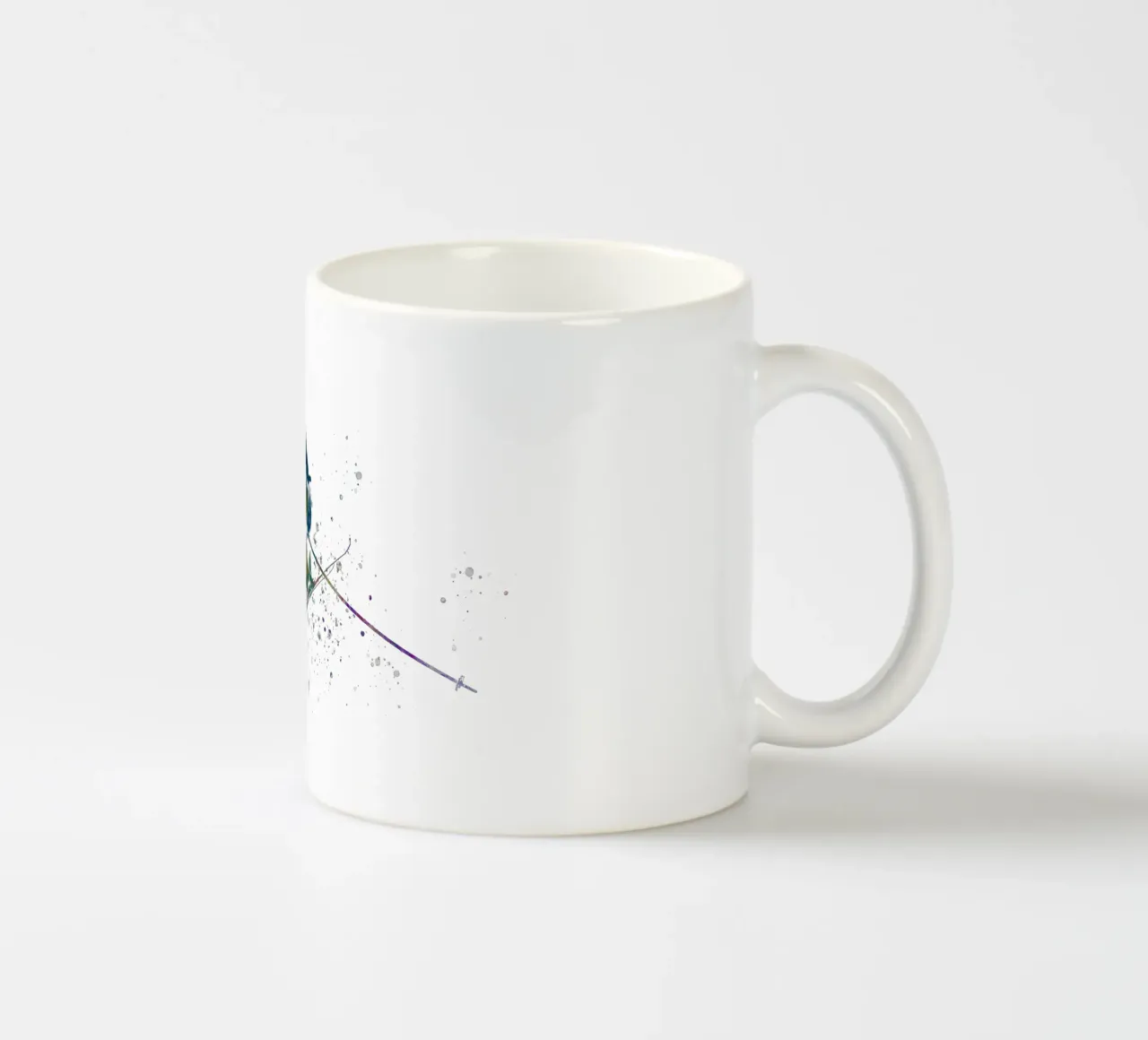 Sciatore in acquerello tazza in ceramica da ⚽ Sports Pulse