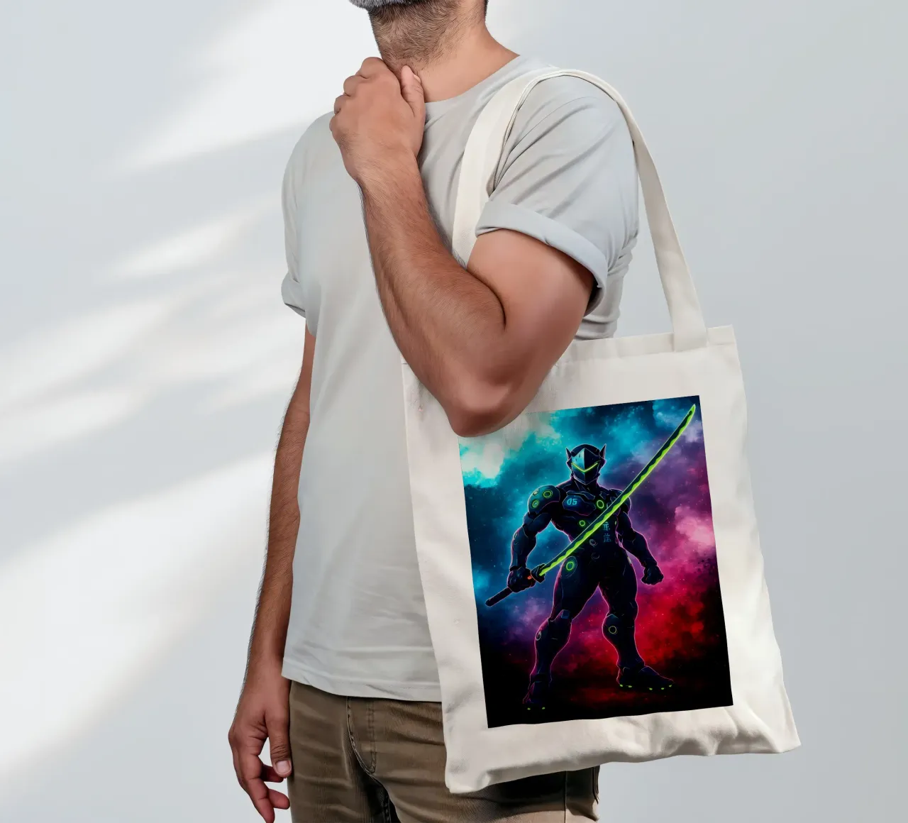 Soul Of Overwatch Genji tote bag by DGSoulheroes