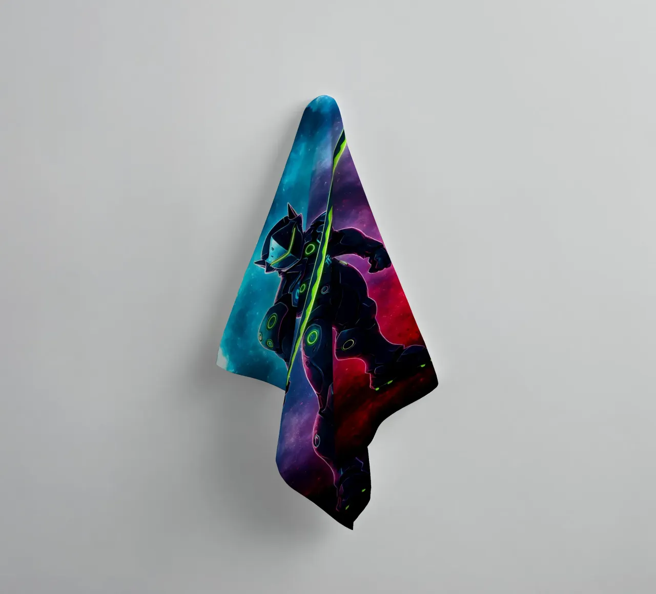 Soul Of Overwatch Genji towel by DGSoulheroes