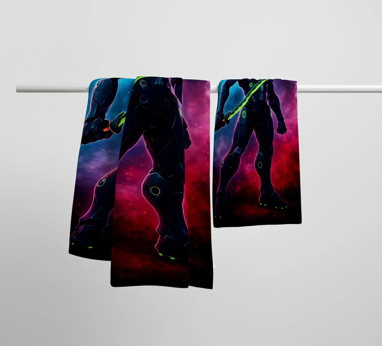Soul Of Overwatch Genji towel by DGSoulheroes