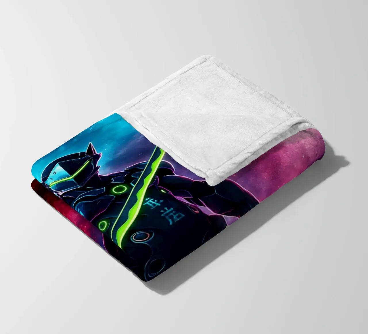 Soul Of Overwatch Genji fleece blanket by DGSoulheroes