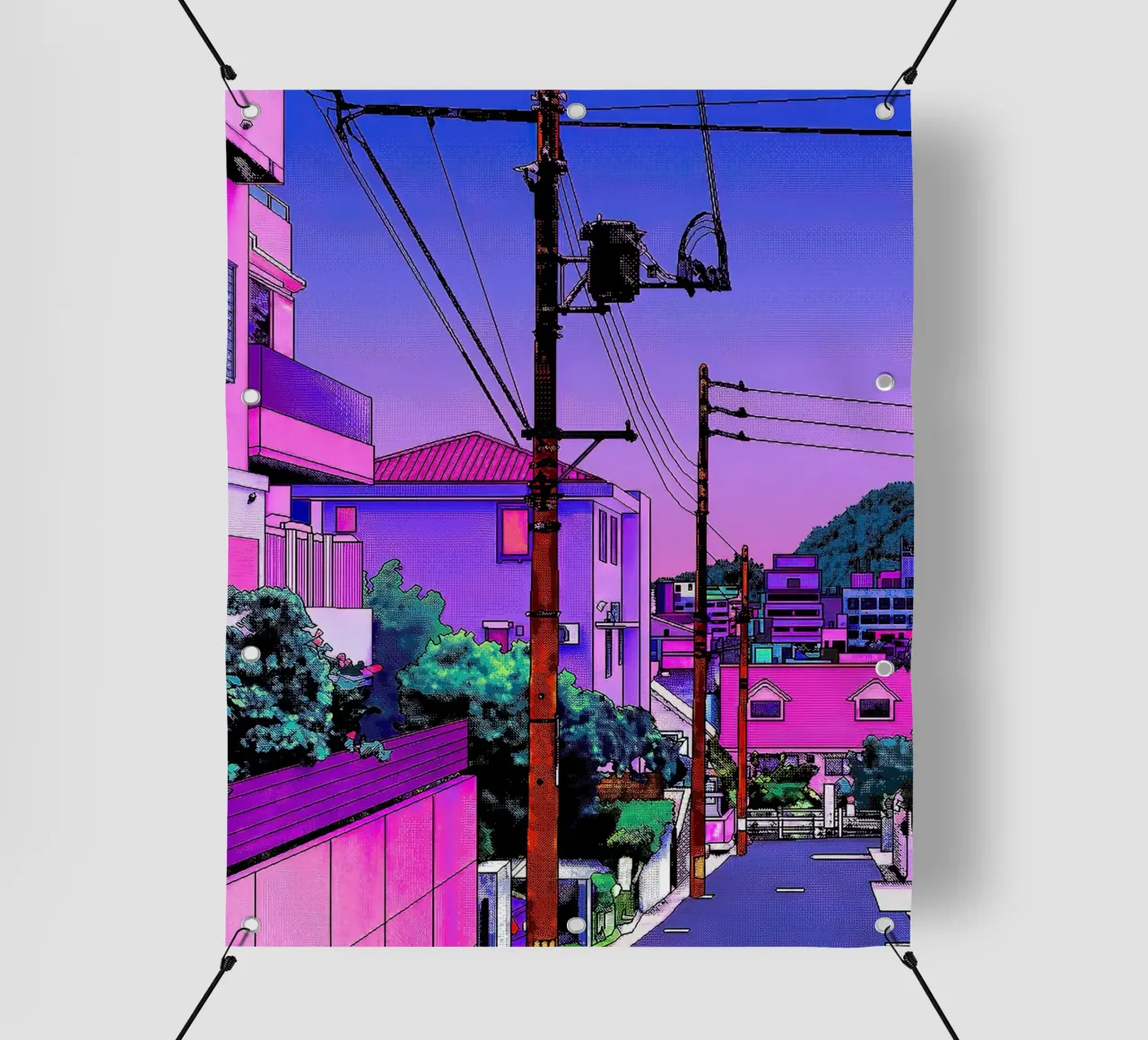 Hiroshi Nagai giapponese Vaporwave telo in pvc da MarshArt