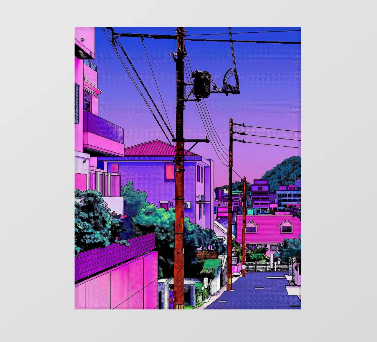 Hiroshi Nagai giapponese Vaporwave telo in pvc da MarshArt