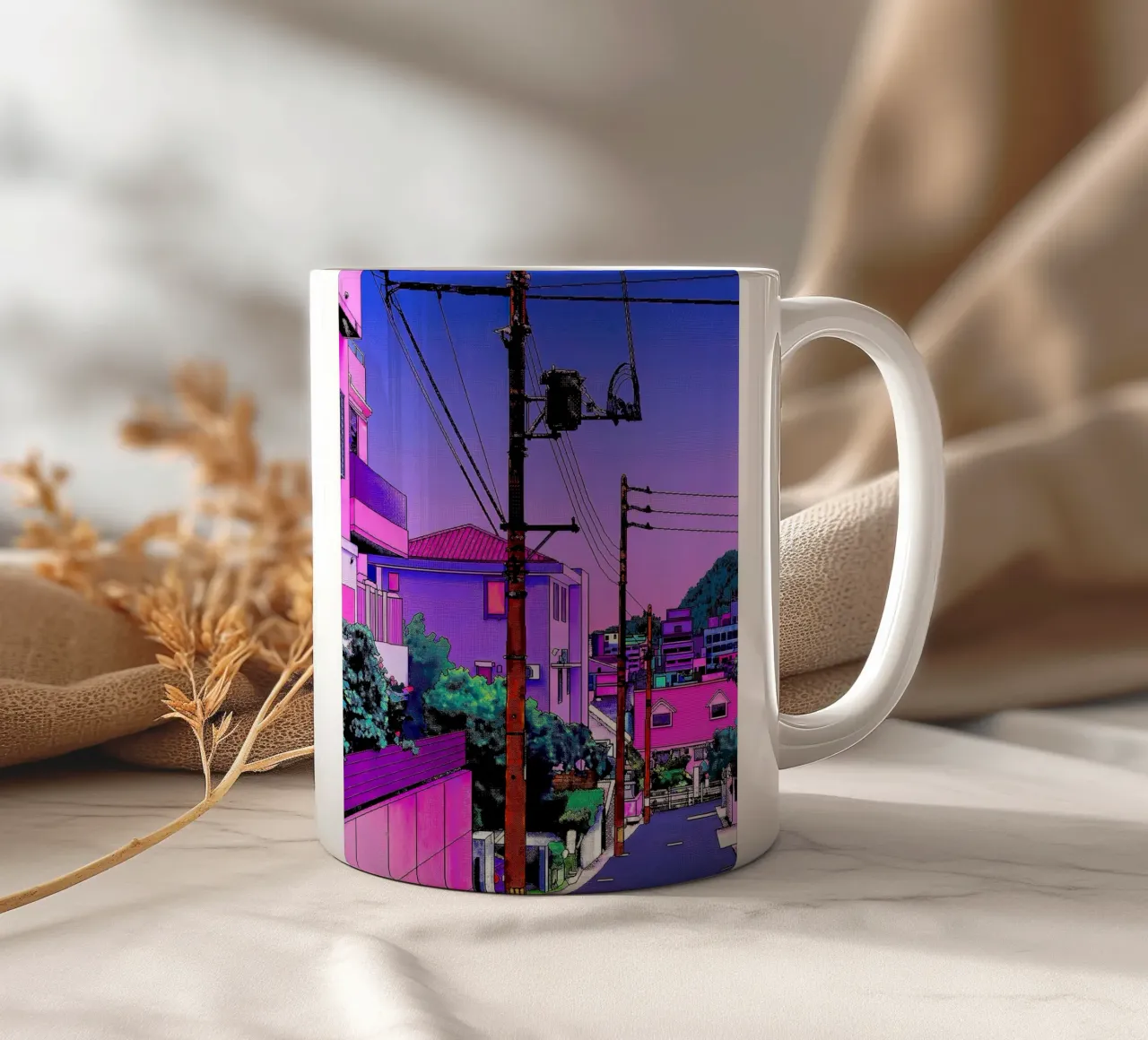 Hiroshi Nagai giapponese Vaporwave tazza in ceramica da MarshArt